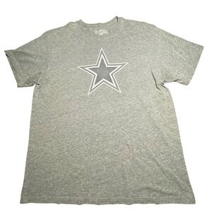 Dallas Cowboys Authentic Mens XL Heather Grey Star Logo Tri-Blend T-Shirt NFL